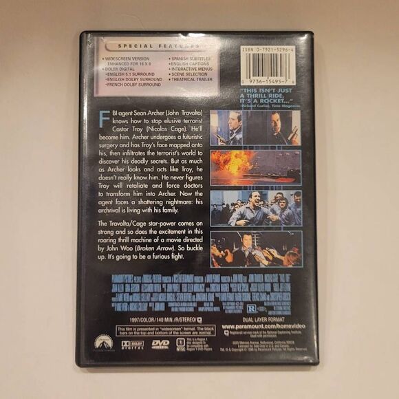 Face off (1997) DVD - Pre-owned - Picture 2 of 4